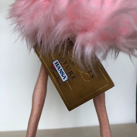 Hansa Handcrafted Flamingo, Pink 15 Inch (38 CM)  Stuffed Animal Brand New w/ - Picture 10 of 12